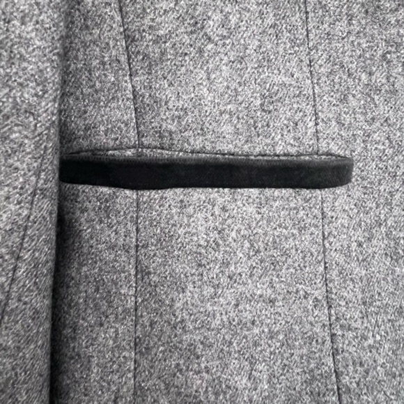 VTG David Benjamin Ltd. Blazer Women's size (UK 18) (USA 14) Gray Wool Velvet - Picture 7 of 15